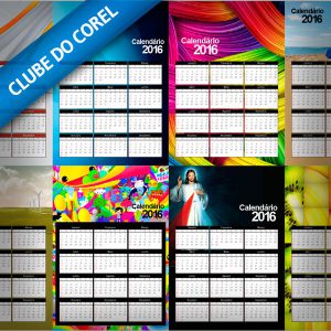 Calendario 2016 10 Modelos Clube do Corel