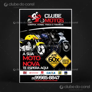 Panfleto Financiamento Motos Clube do Corel Imagem 01