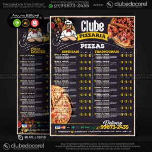 Cardapio Pizzaria 01 Pizza Gourmet CDR AI PDF 01