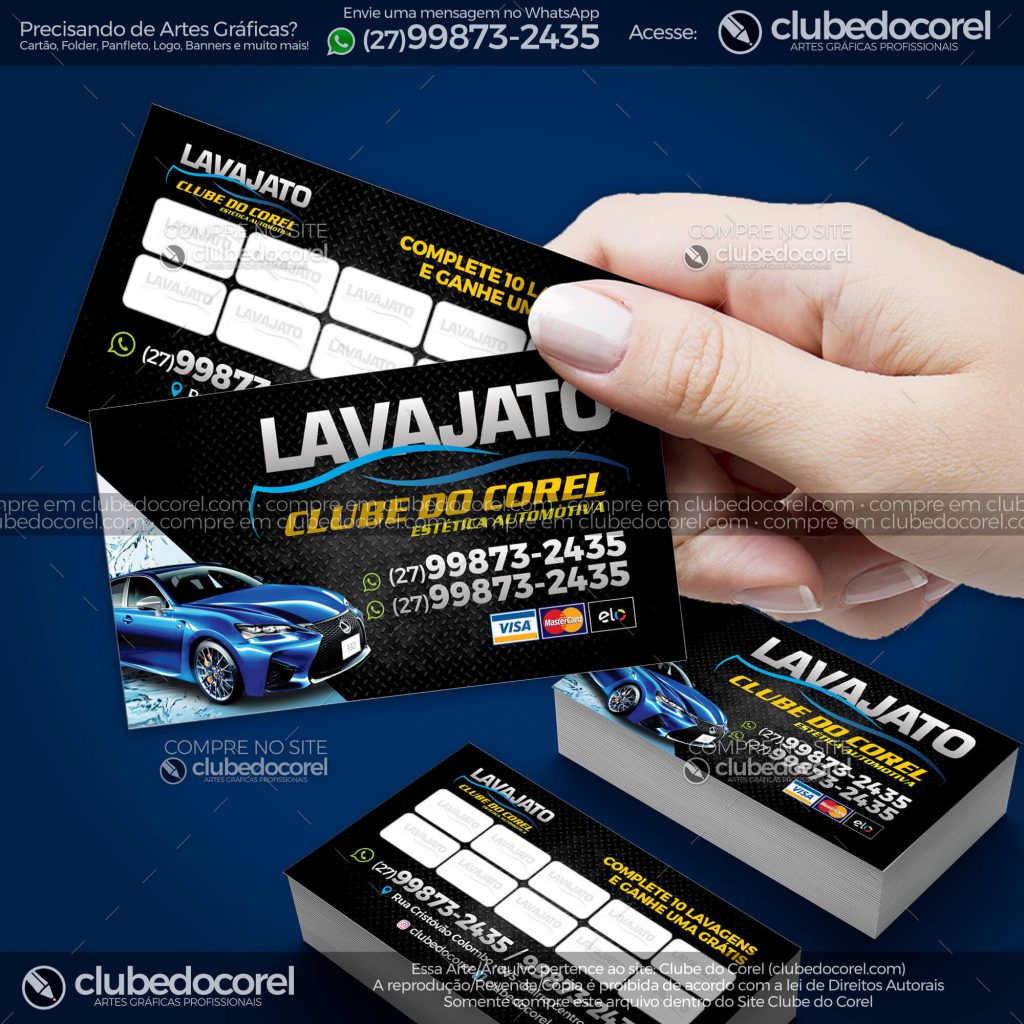 Cartao de Visita Lava Jato modelo Pronto COrelDRAW 2 Cartao de Visita Lava Jato modelo Pronto COrelDRAW 2