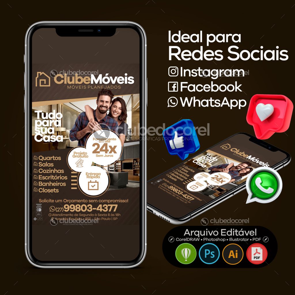 Panfleto Flyer Banner Moveis Planejados Marcenaria 03 03 Clube do Corel Panfleto Flyer Banner Moveis Planejados Marcenaria 03 03 Clube do Corel