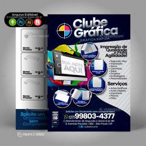 Panfleto Flyer Arte Post Banner Grafica Rapida Digital Sublimacao Brindes Clube do Corel 03 01