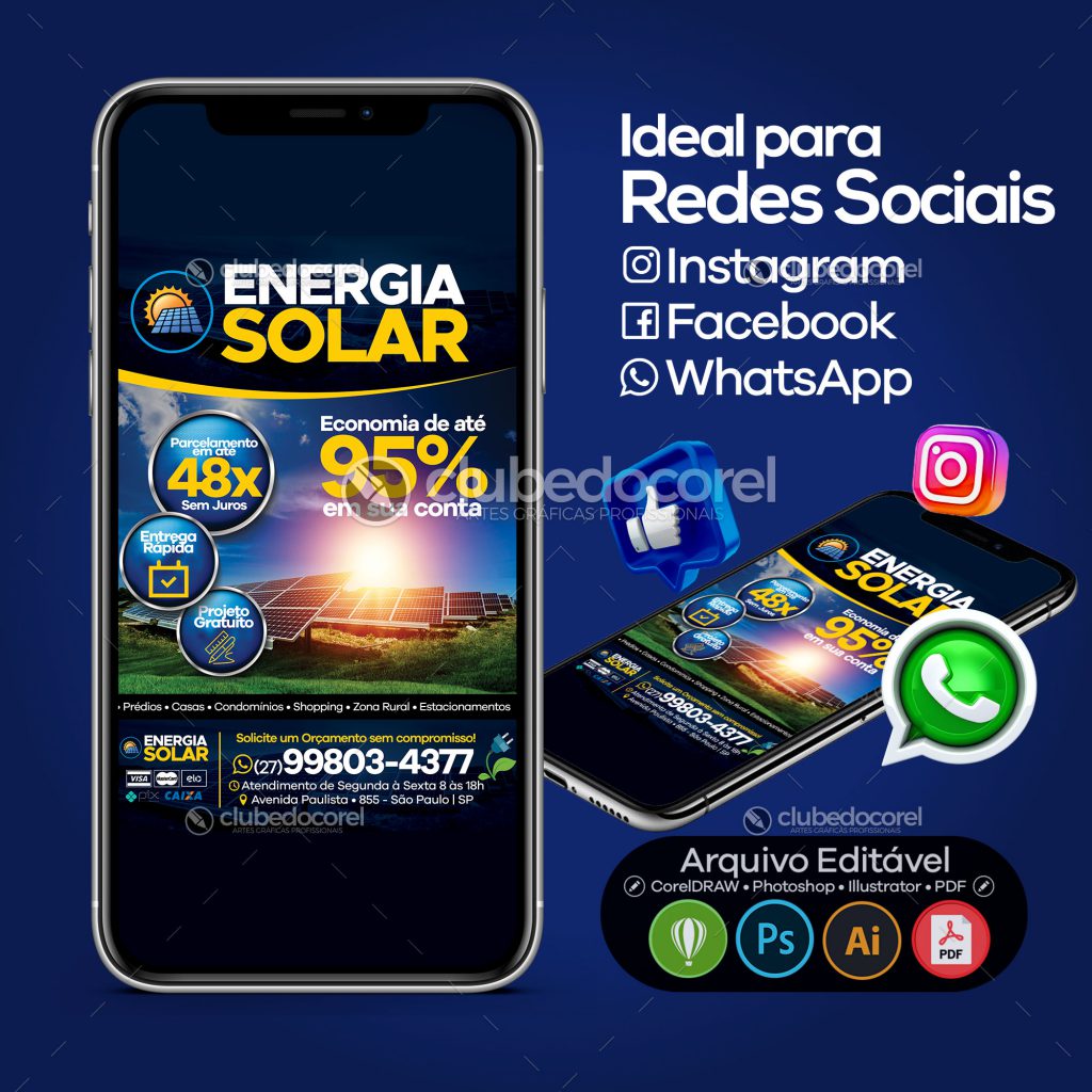 Panfleto Flyer Folder Energia Solar 01 Modelo Pronto Editavel CDR PSD AI PDF Clube do Corel 04 Panfleto Flyer Folder Energia Solar 01 Modelo Pronto Editavel CDR PSD AI PDF Clube do Corel 04