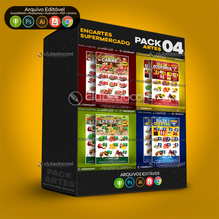 Pack 04 Encartes Supermercado 01 01