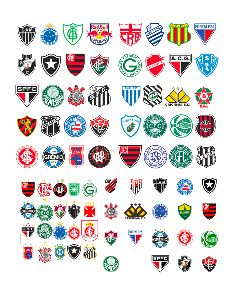 Pack Escudos Times Brasileiros Vetorizados CorelDRAW CDR PDF EPS AI